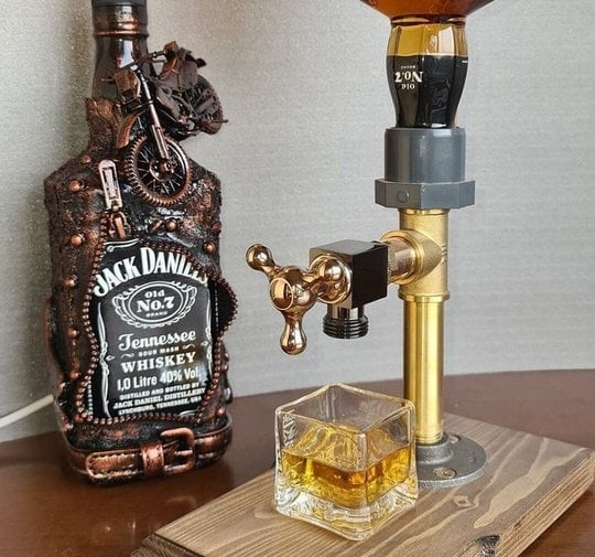 💥49%OFF-Liquor Alcohol Whiskey wood Dispenser
