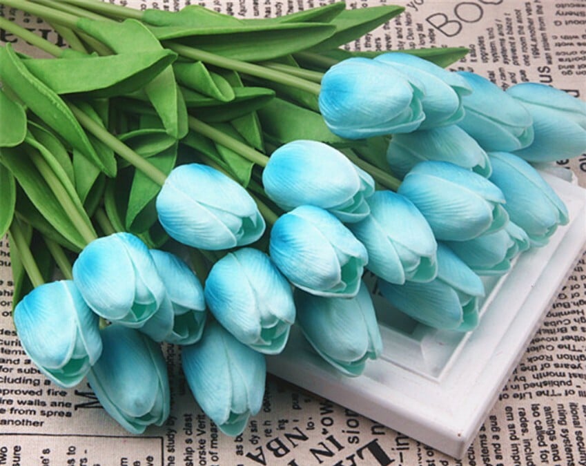 🌷High Quality Artificial Latex Tulips(PCS 10)