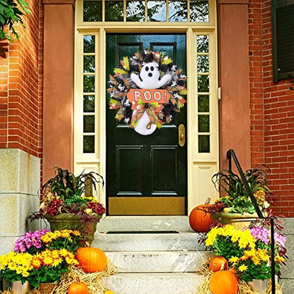 👻 Halloween Ghost Wreath