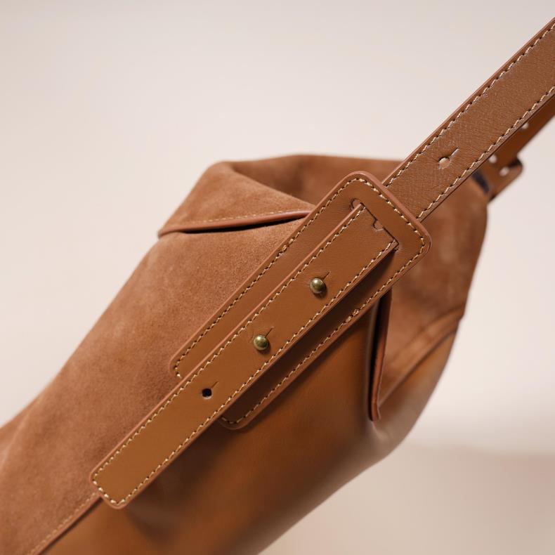 Fashionable casual all-match genuine leather shoulder bag for women