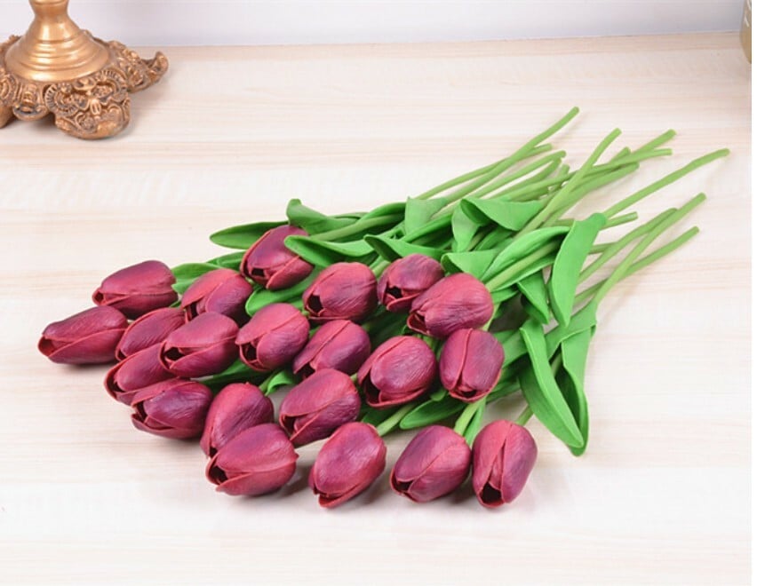 🌷High Quality Artificial Latex Tulips(PCS 10)
