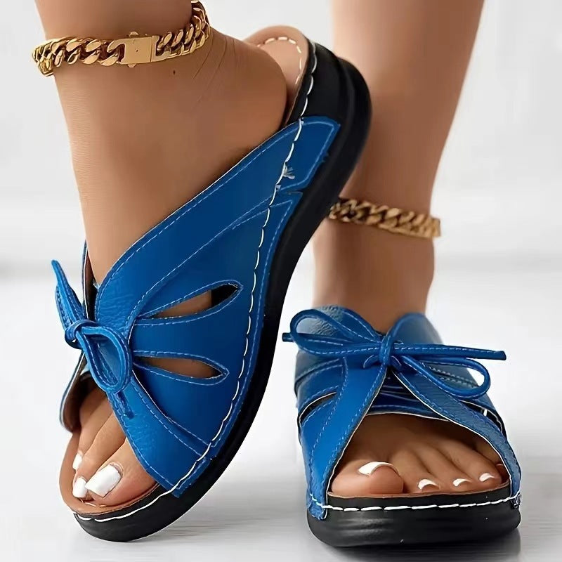 π‘ Women's Comfort Bowtie Slide Sandals