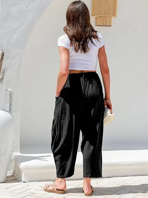💖Women's Linen Loose Wide Leg Pants with Pockets