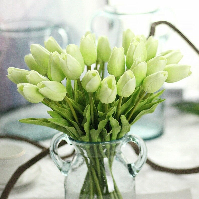 🌷High Quality Artificial Latex Tulips(PCS 10)