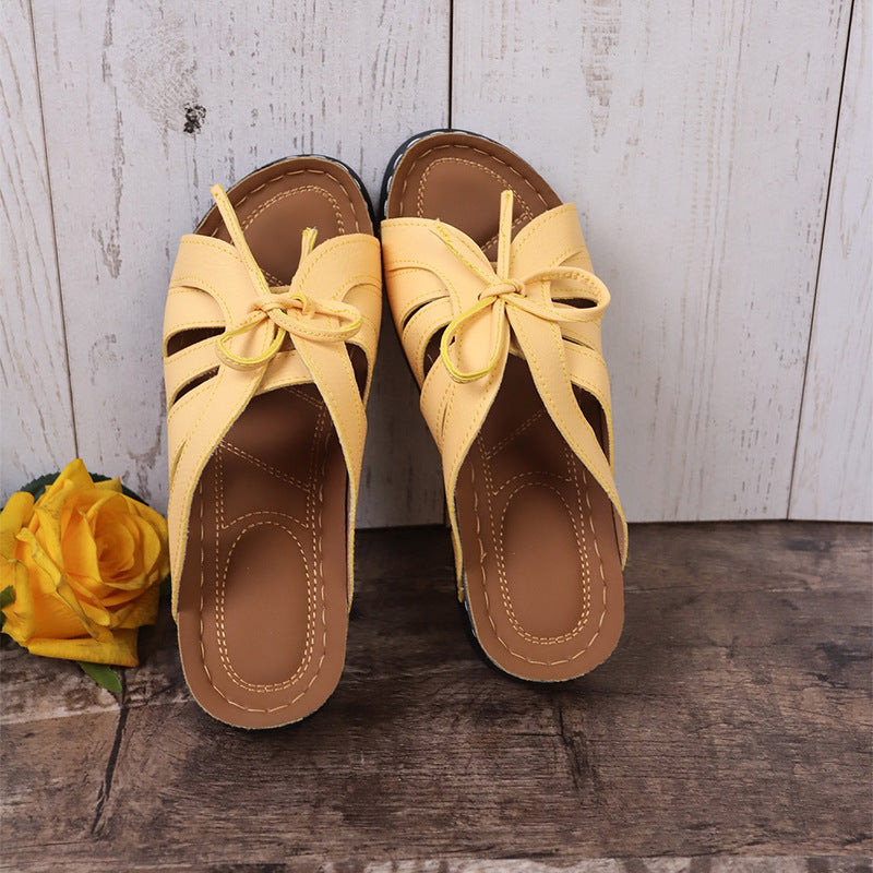 π‘ Women's Comfort Bowtie Slide Sandals