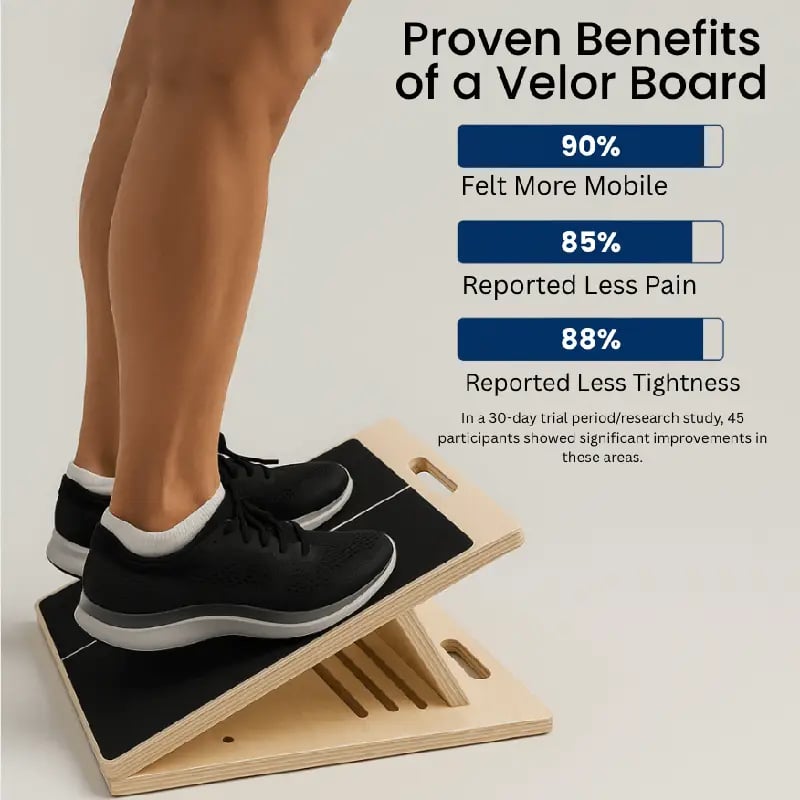 Portable Wooden Slant Board for Calf Stretching