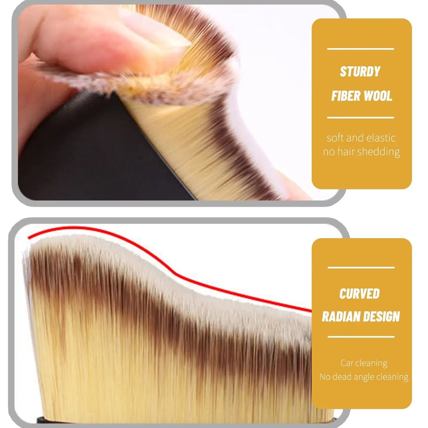 Exclusive Logo CustomizationšCar Interior Cleaning Multi-Tool Brush(2PCS)