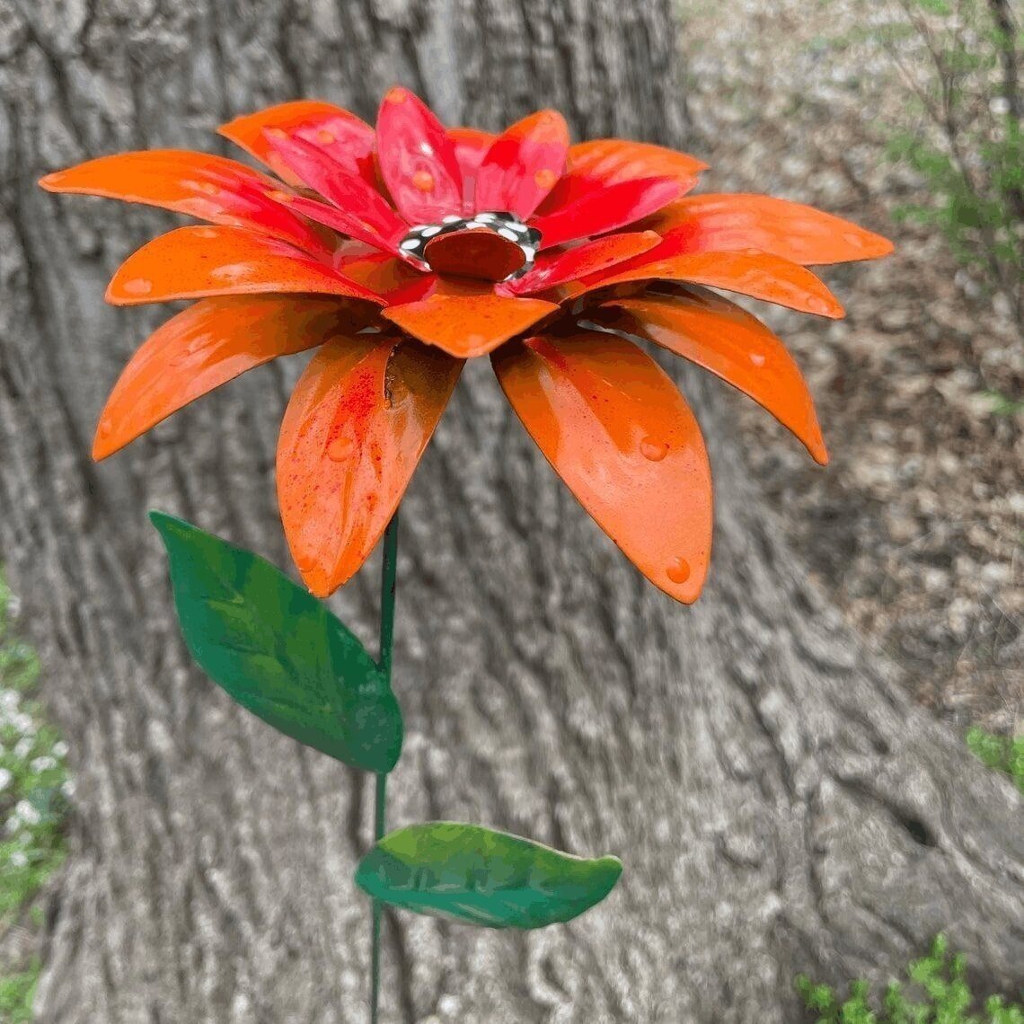 49% OFF - Metal Flowers Garden Stakes
