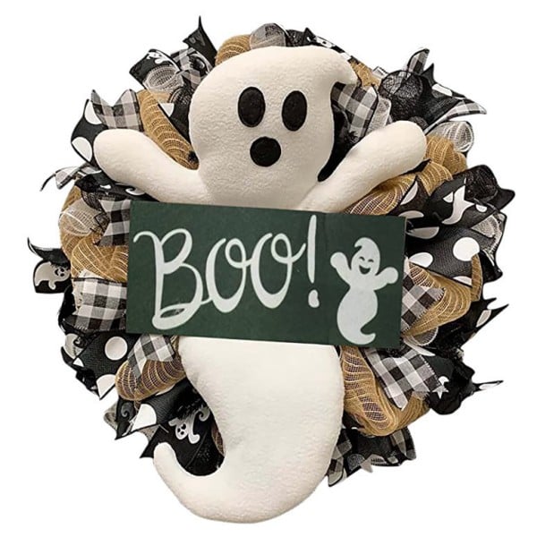 👻 Halloween Ghost Wreath