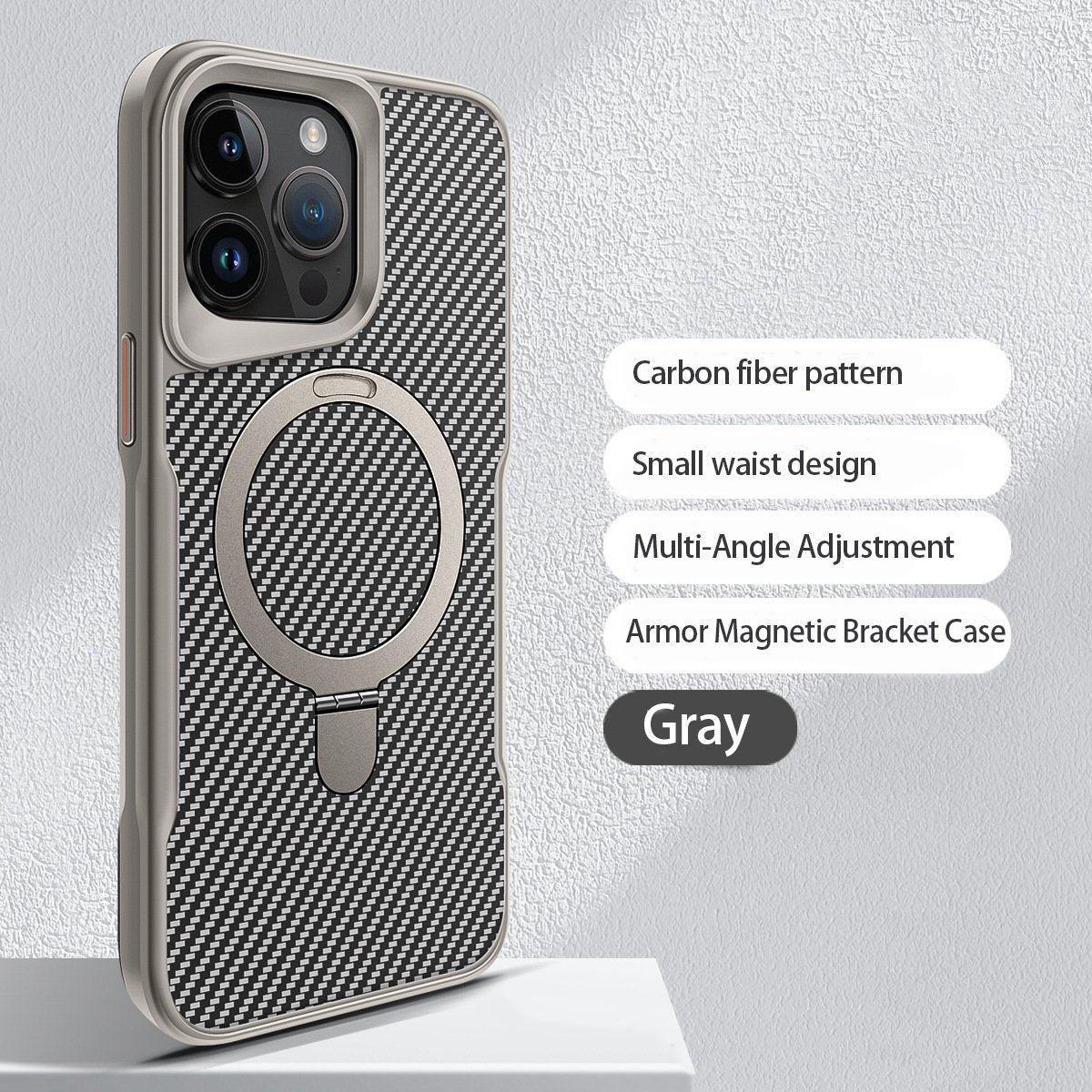 Fiber Textured Backplate Magsafe Magnetic Case