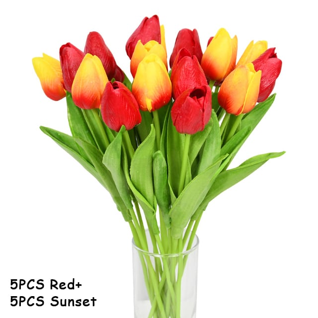 🌷High Quality Artificial Latex Tulips(PCS 10)
