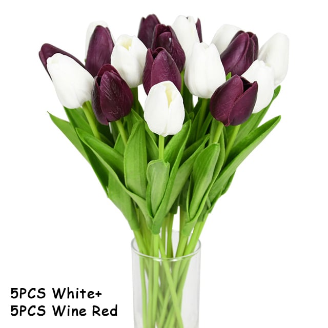 🌷High Quality Artificial Latex Tulips(PCS 10)