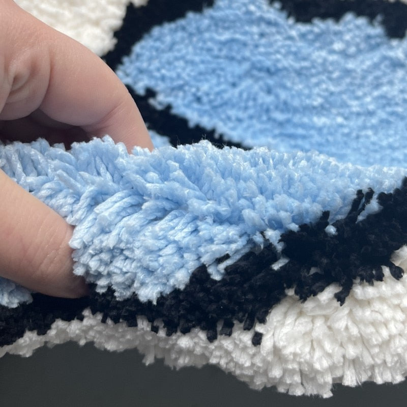 White Puppy Cartoon Rug