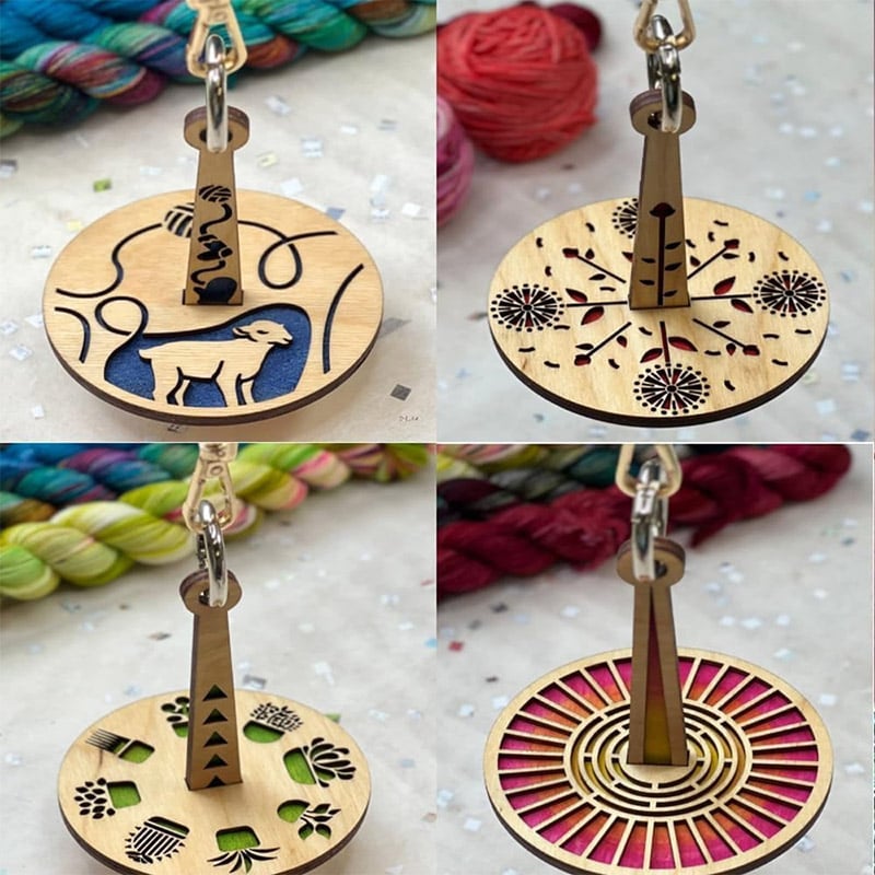 Wooden Portable Yarn Holder - The Perfect Tool for Crochet Enthusiasts