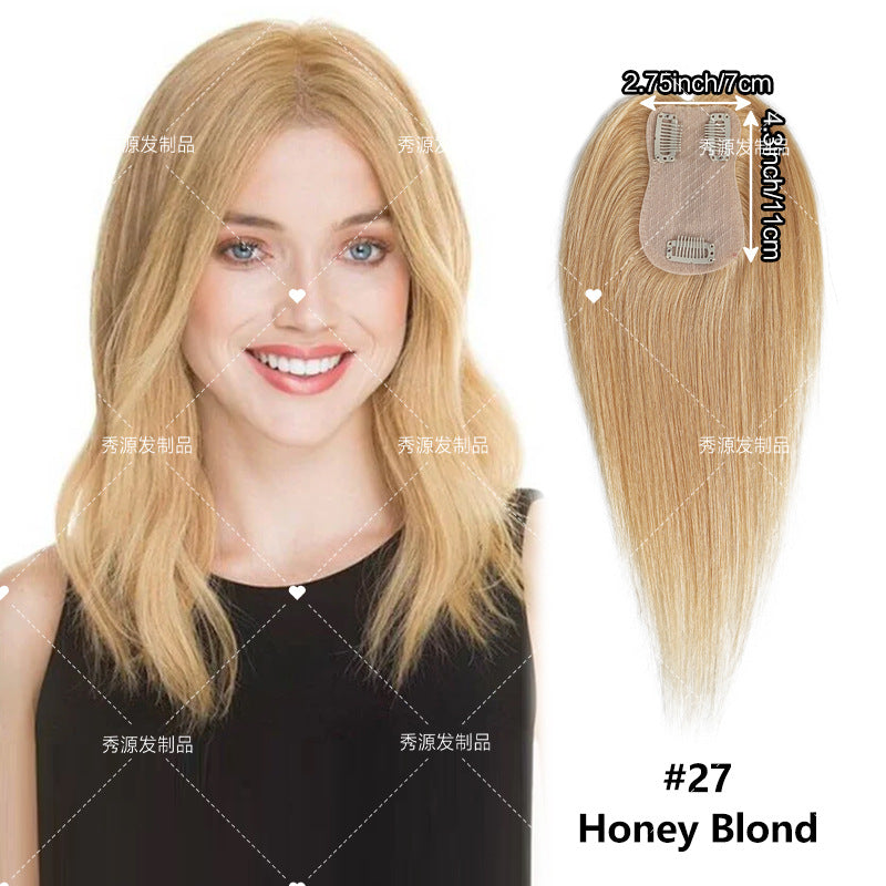 👩Women's Clip-in Hair Topper — 100% Remy Human Hair Crown Piece