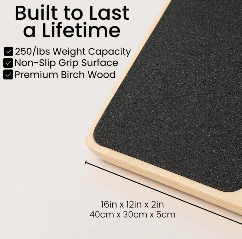 Portable Wooden Slant Board for Calf Stretching