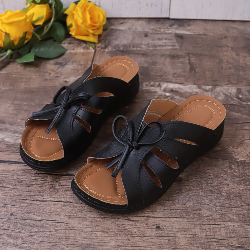 π‘ Women's Comfort Bowtie Slide Sandals