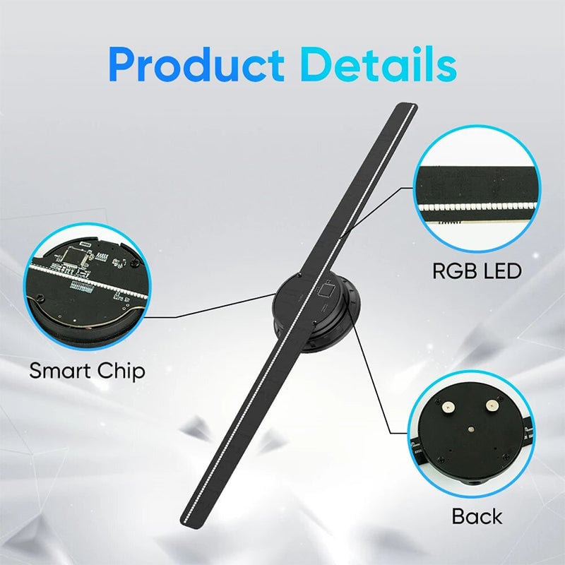 ✨3D Hologram LED Fan Projector