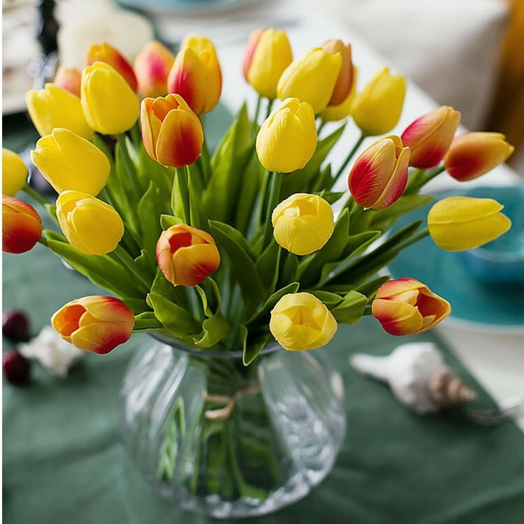 🌷High Quality Artificial Latex Tulips(PCS 10)