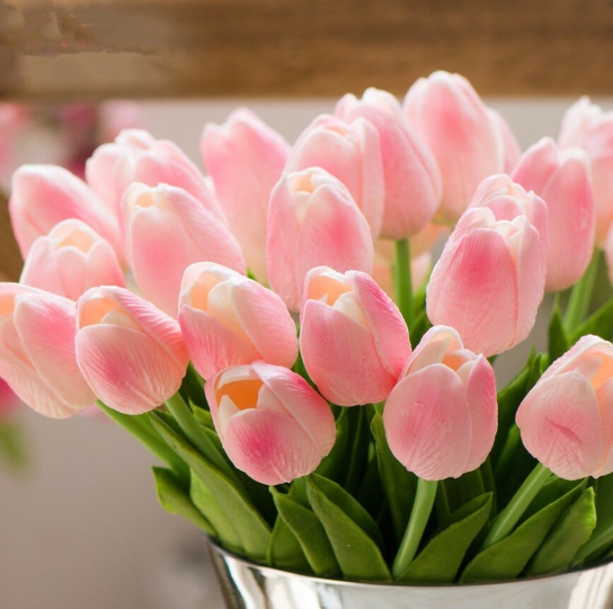🌷High Quality Artificial Latex Tulips(PCS 10)