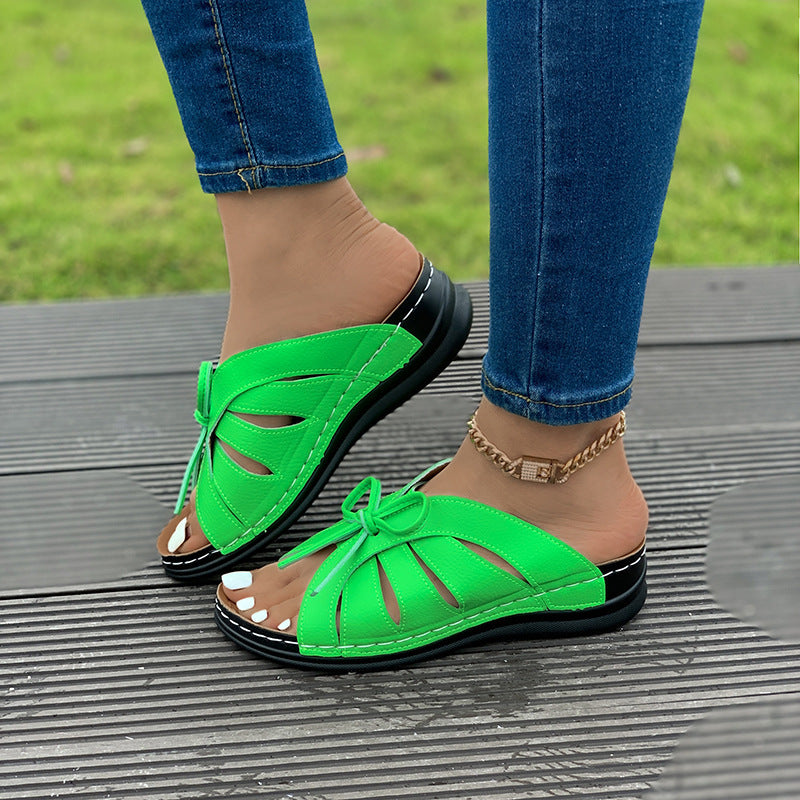 π‘ Women's Comfort Bowtie Slide Sandals
