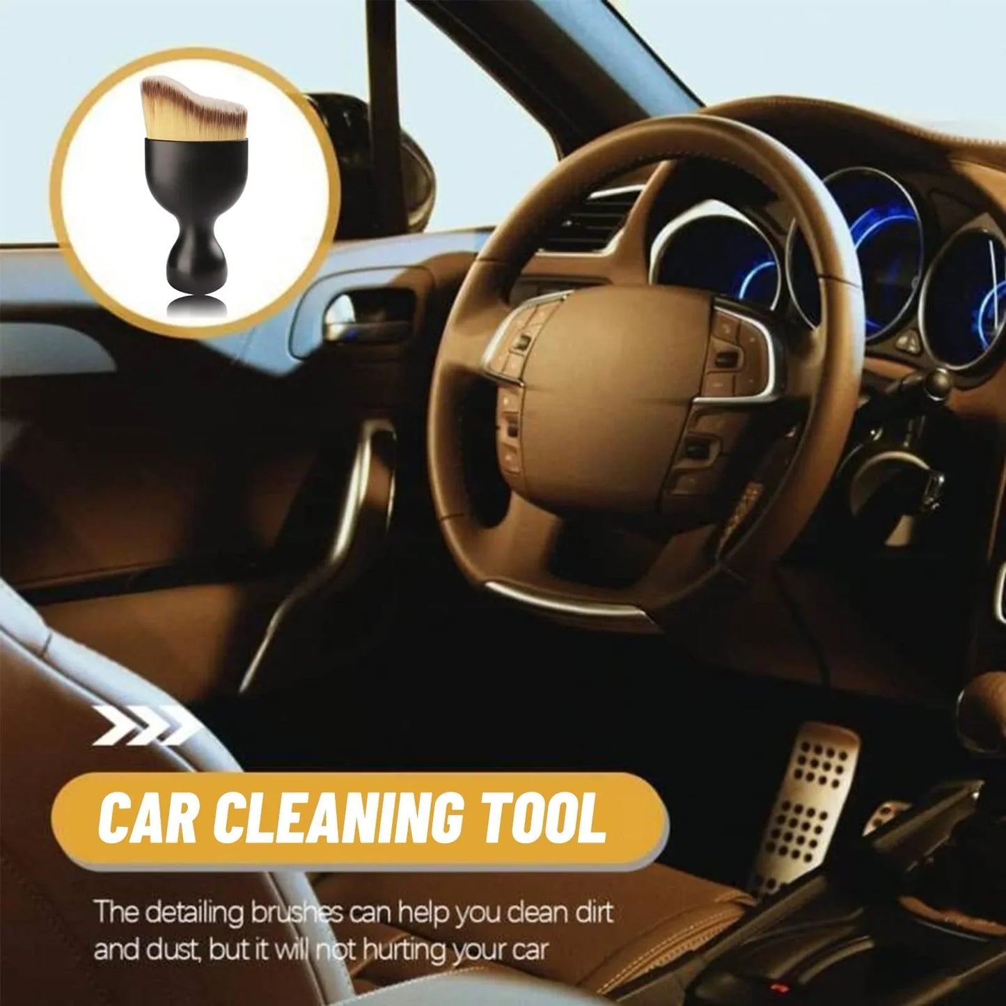 Exclusive Logo CustomizationšCar Interior Cleaning Multi-Tool Brush(2PCS)