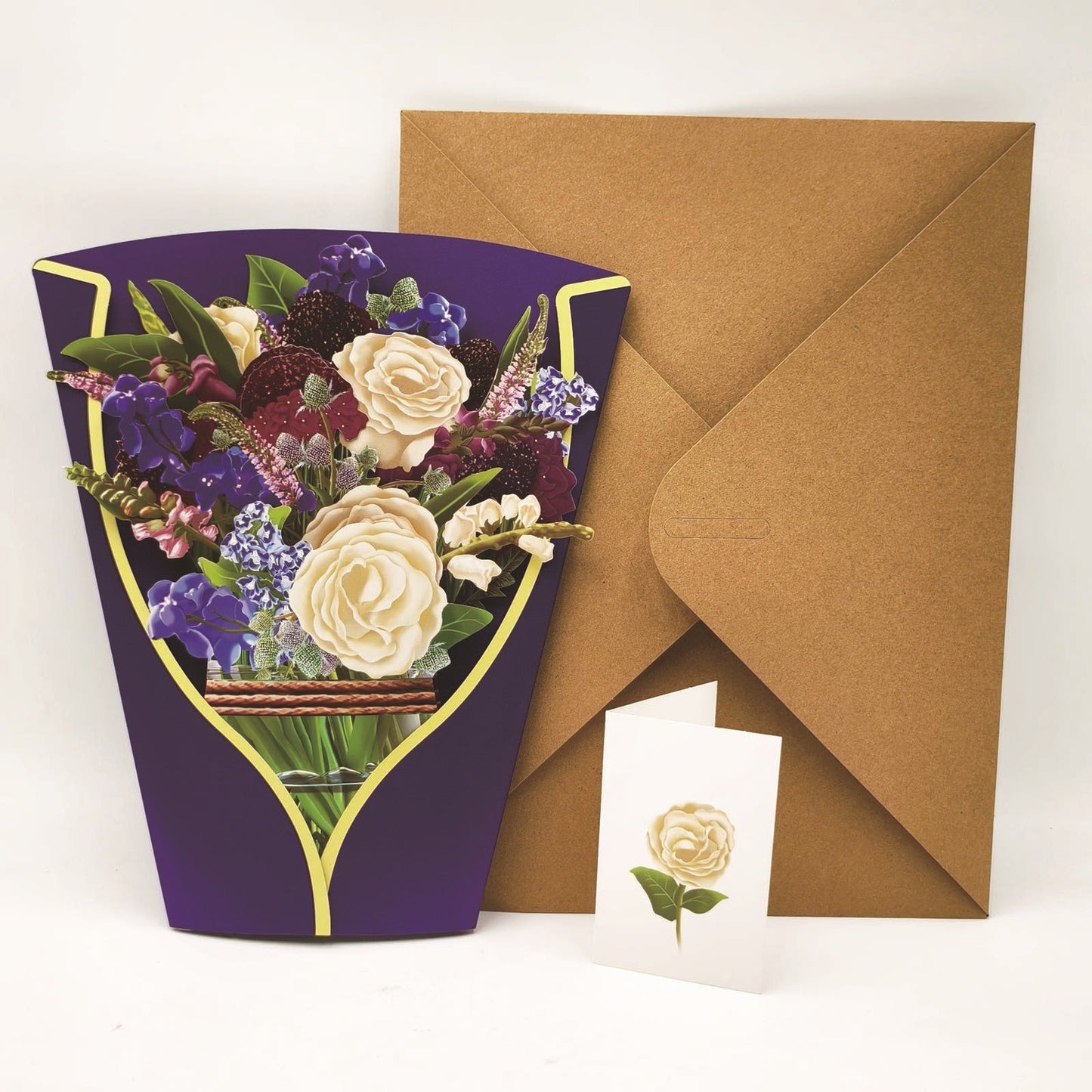 Mother's Day 3D Blessing Bouquethide Envelope
