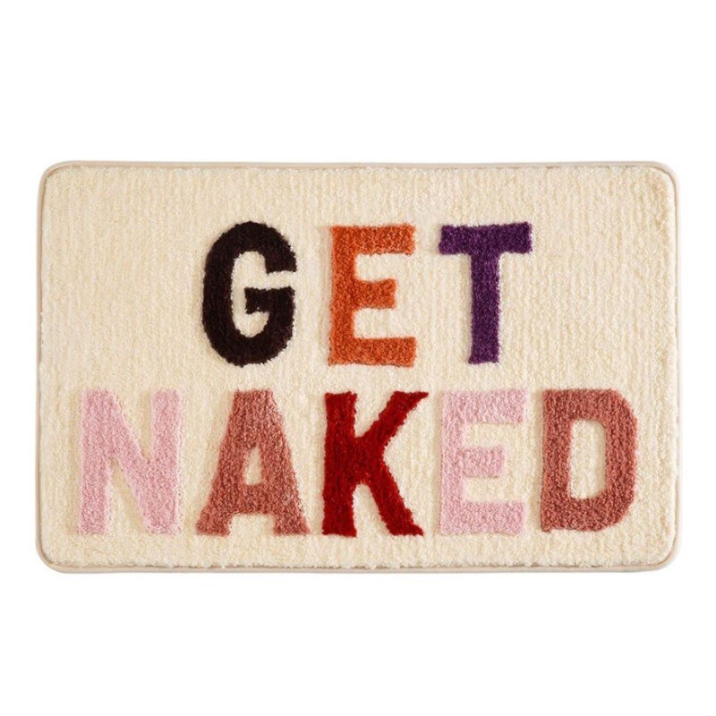 "Get Naked" Bath Rug