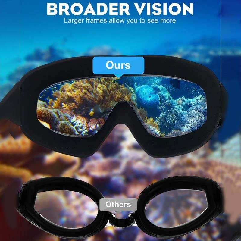 💥Wide View Anti Fog Swimming Goggles