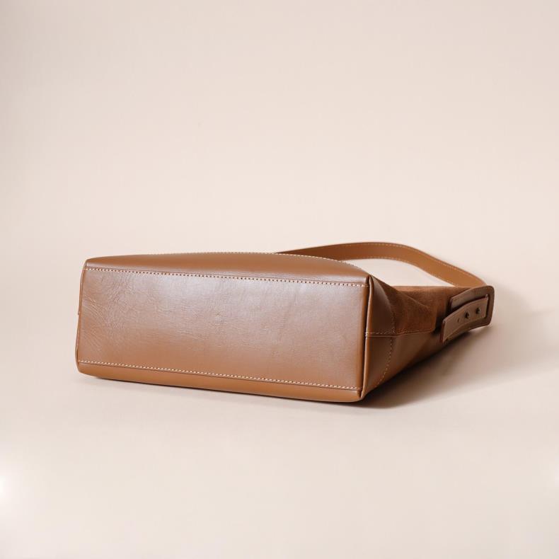 Fashionable casual all-match genuine leather shoulder bag for women
