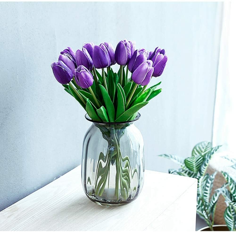 🌷High Quality Artificial Latex Tulips(PCS 10)