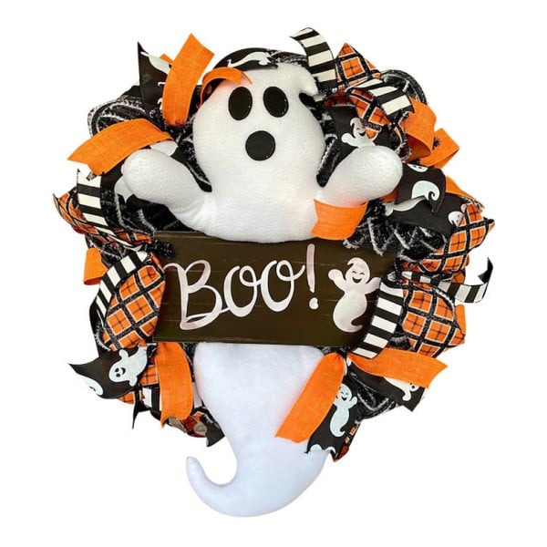 👻 Halloween Ghost Wreath