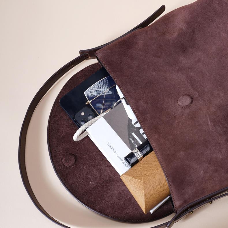 Fashionable casual all-match genuine leather shoulder bag for women