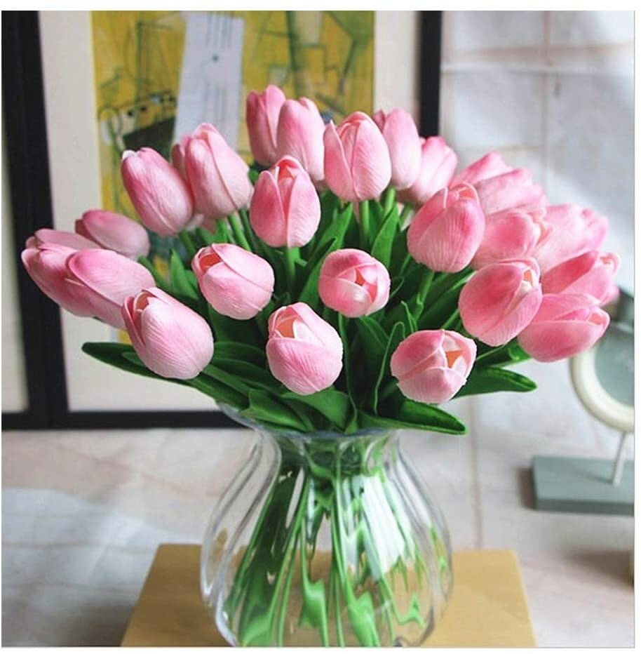 🌷High Quality Artificial Latex Tulips(PCS 10)