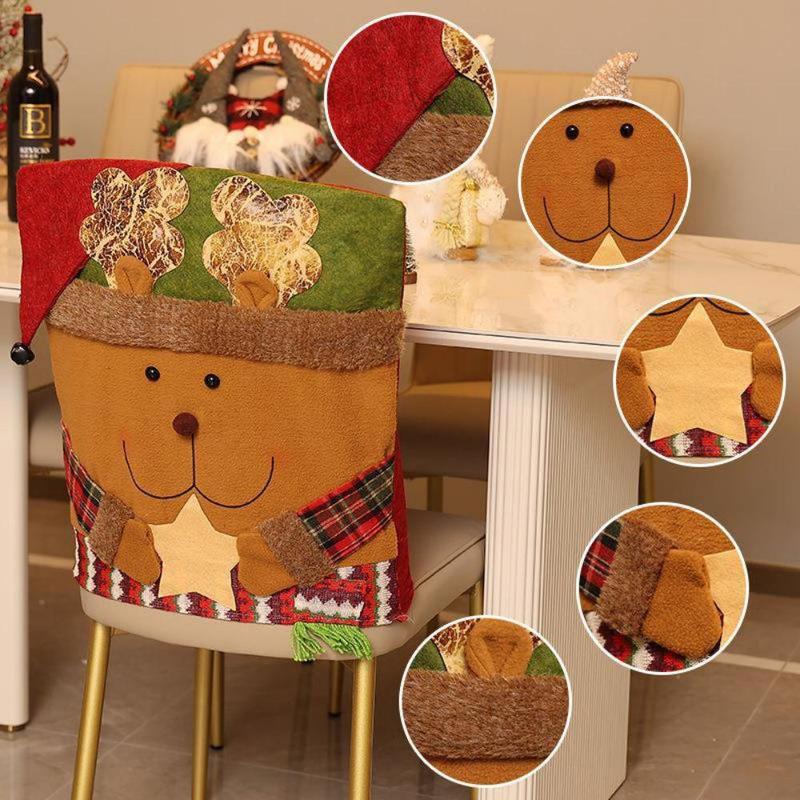 🎄Cute Christmas Themed Chair Cover