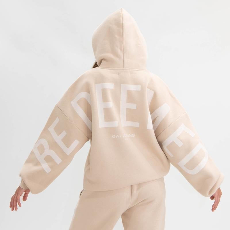 💞Loose-Fit Christian Faith-Themed Hoodie