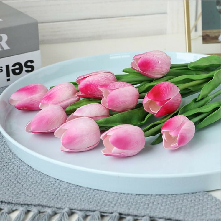 🌷High Quality Artificial Latex Tulips(PCS 10)