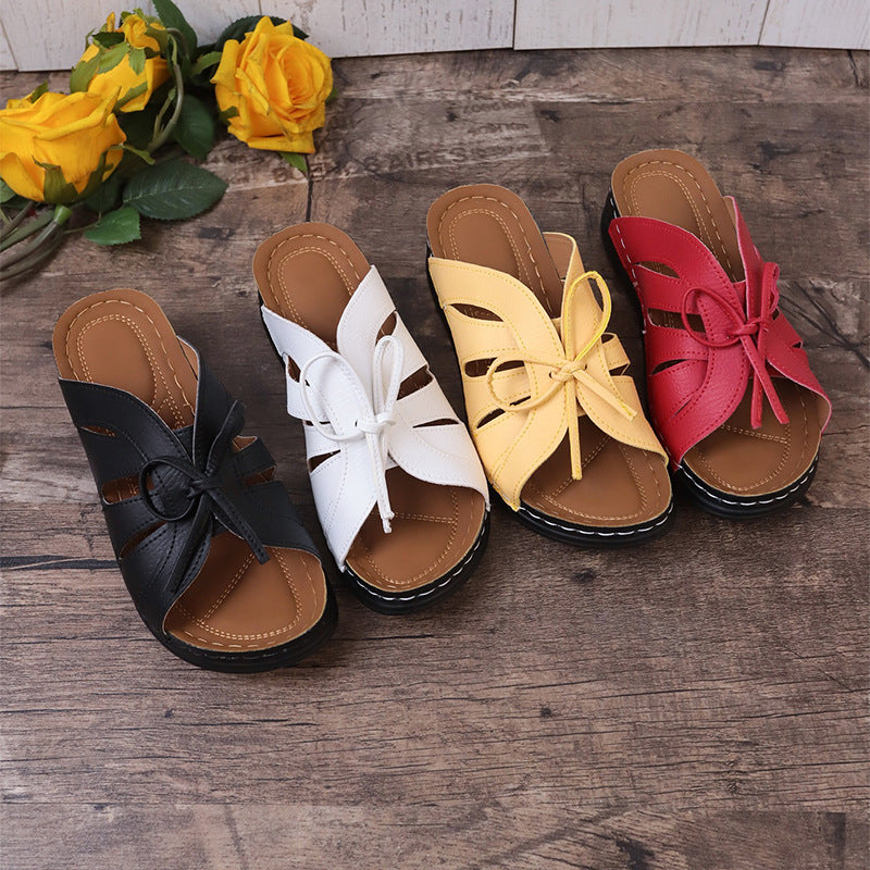 π‘ Women's Comfort Bowtie Slide Sandals
