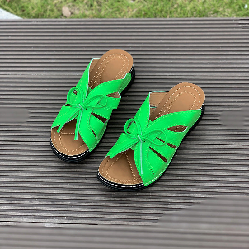 π‘ Women's Comfort Bowtie Slide Sandals