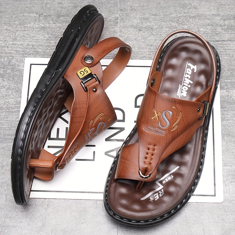 🥳💞50K+ SOLD!💥50% OFF! 🔥Breathable Soft Leather Outdoor Sandals for Men in Plus Sizes