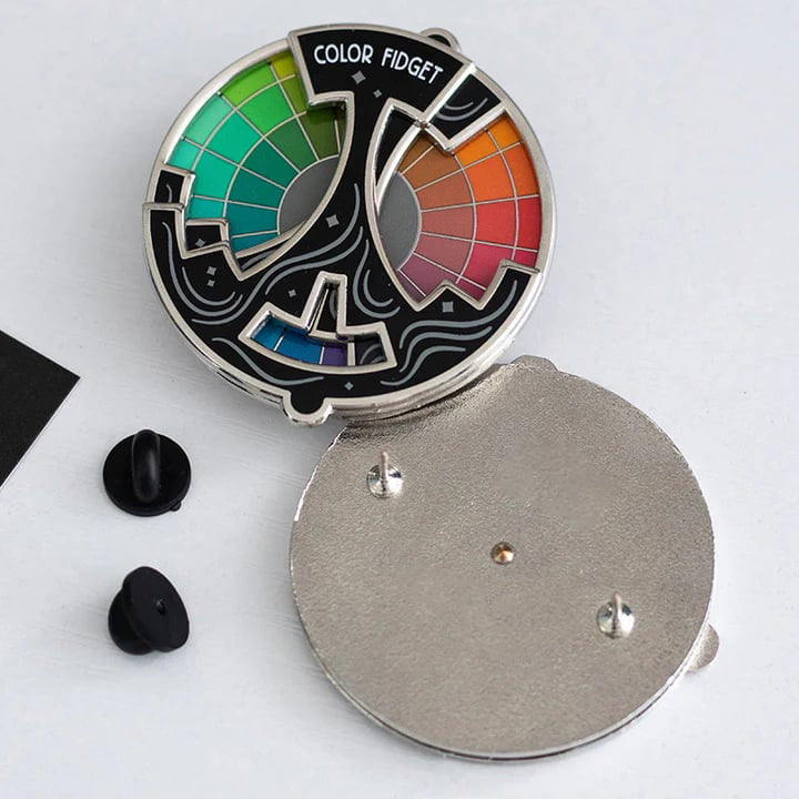 🌈Color Fidget Enamel Pin✨A Wheel Of Twenty Hues