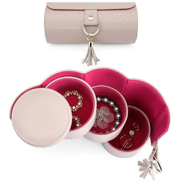 🔥Hot Sale50% OFF😍Portable cylindrical multi-layer jewelry box