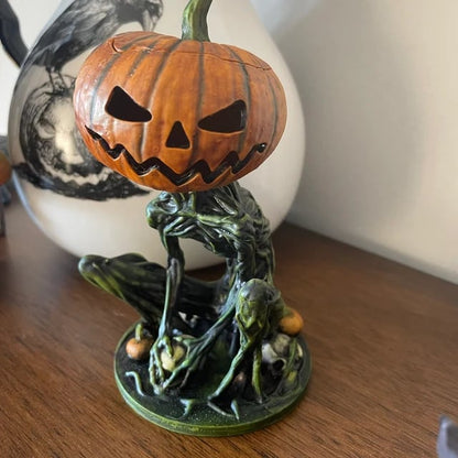 🎃Halloween Scary Swamp Monster Pumpkin Head Ornament