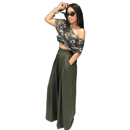 Stylish & Unique Wide-Leg Casual Pants