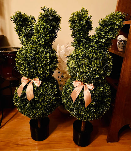 🐰Easter-Themed Realistic Rabbit Outdoor Topiary Tree