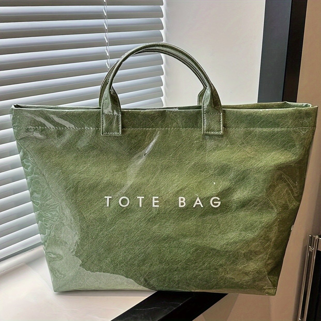 Women's Letters Print Tote Bag