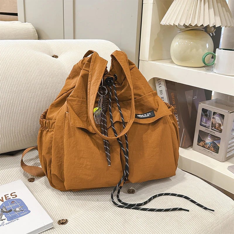 👜Large-Capacity Drawstring Convertible Tote Backpack