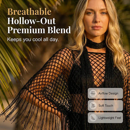 💐Summer Metallic Crochet Cover-Up – Lightweight, Flowy & Effortlessly Stylish summer outfit