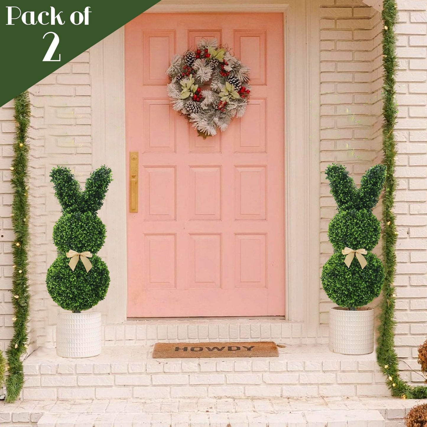 🐰Easter-Themed Realistic Rabbit Outdoor Topiary Tree