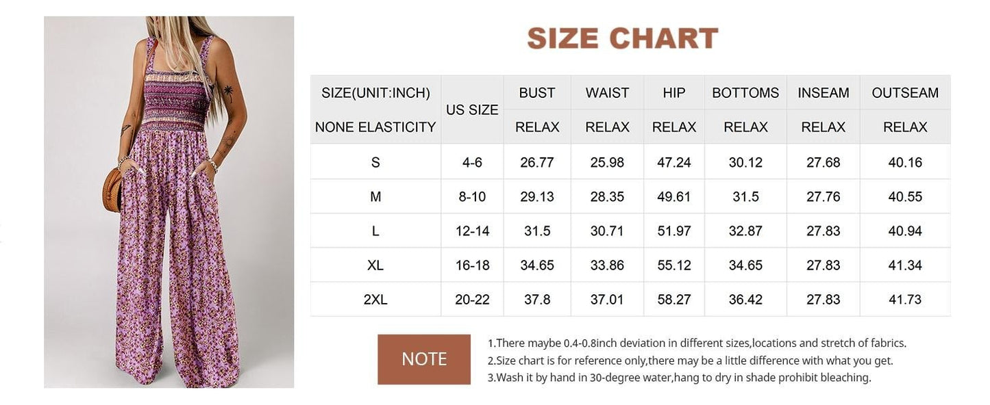 🌼Women's Casual Print Sleeveless Overalls Jumpsuits
